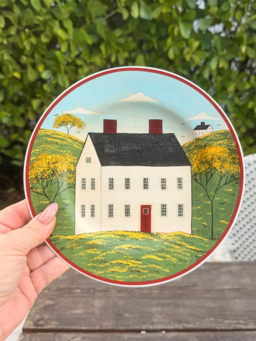 Vintage 4 Warren Kimble Brandon House Country Life Sakura Appetizer Salad Plates